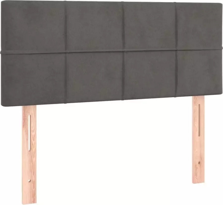 Dolce Vita La Hoofdbord 90x5x78 88 cm fluweel donkergrijs