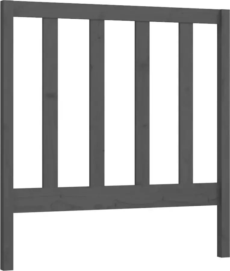 Dolce Vita La Hoofdbord 95x4x100 cm massief grenenhout grijs