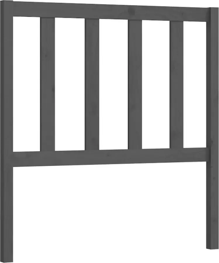 Dolce Vita La Hoofdbord 96x4x100 cm massief grenenhout grijs