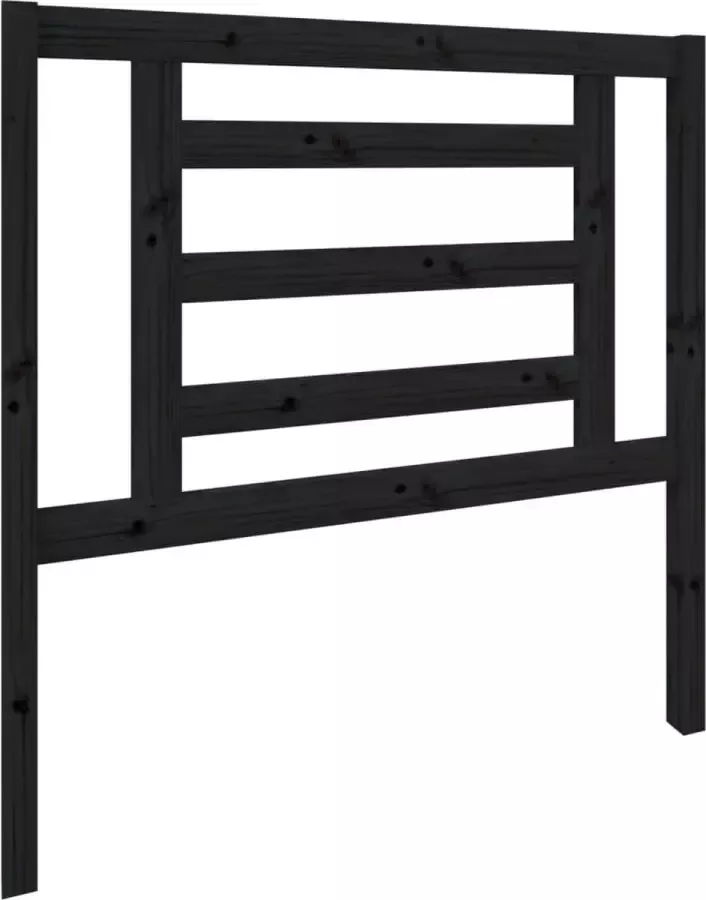 Dolce Vita La Hoofdbord 96x4x100 cm massief grenenhout zwart