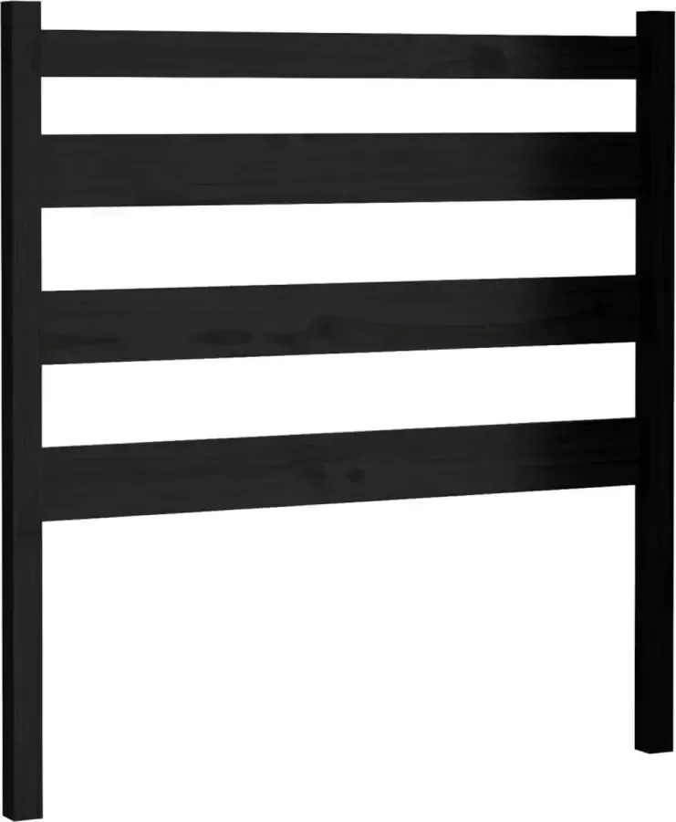 Dolce Vita La Hoofdbord 96x4x100 cm massief grenenhout zwart