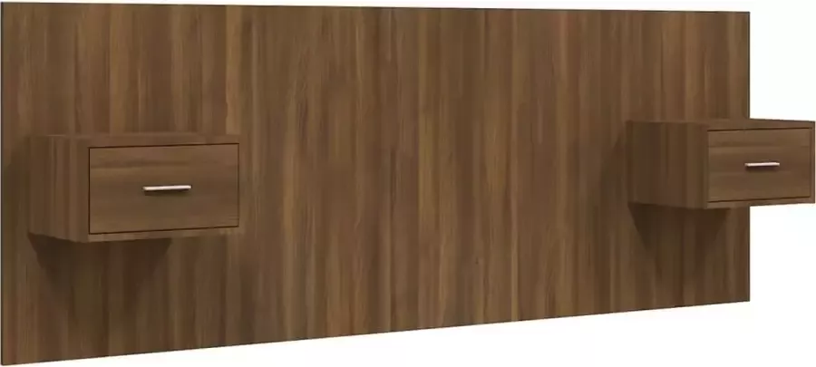 Dolce Vita La Hoofdbord met kastjes bewerkt hout bruineikenkleurig