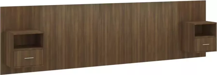 Dolce Vita La Hoofdbord met kastjes bewerkt hout bruineikenkleurig