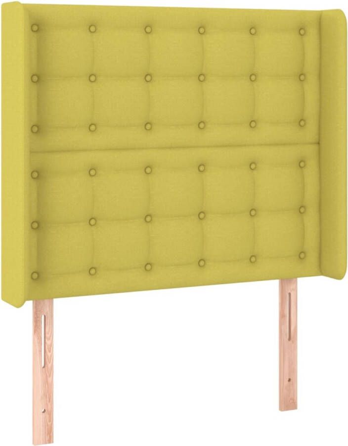 Dolce Vita La Hoofdbord met randen 103x16x118 128 cm stof groen