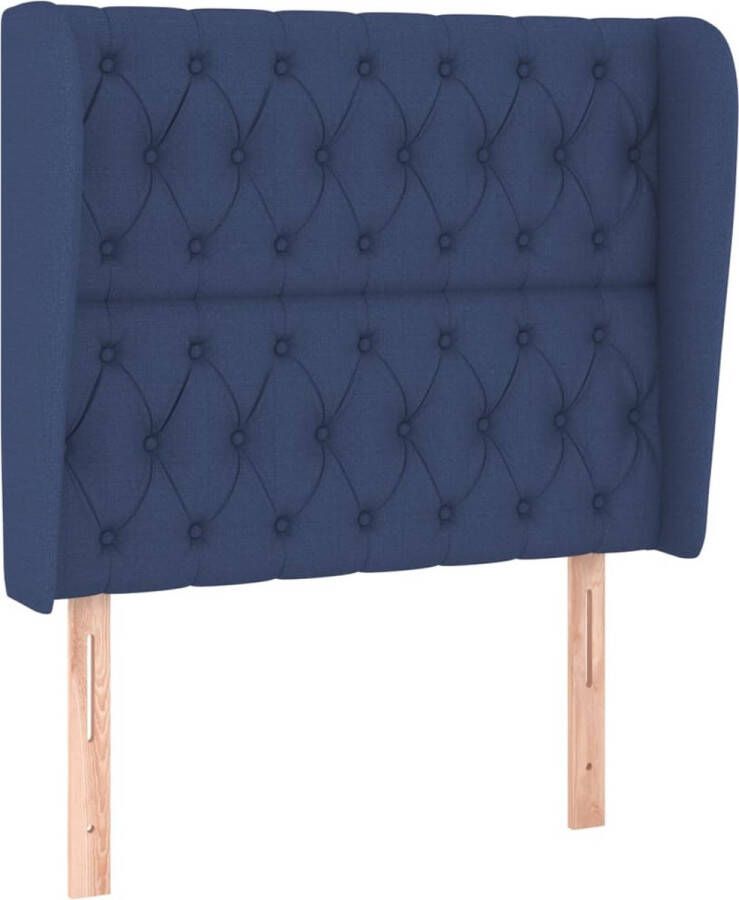 Dolce Vita La Hoofdbord met randen 103x23x118 128 cm stof blauw