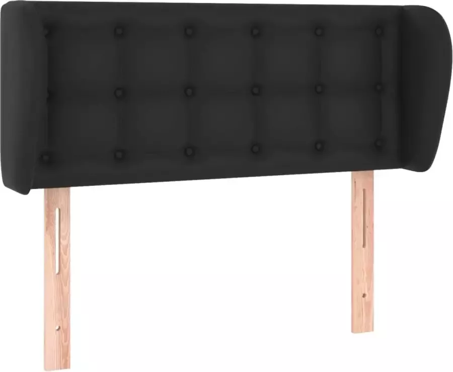 Dolce Vita La Hoofdbord met randen 103x23x78 88 cm kunstleer zwart