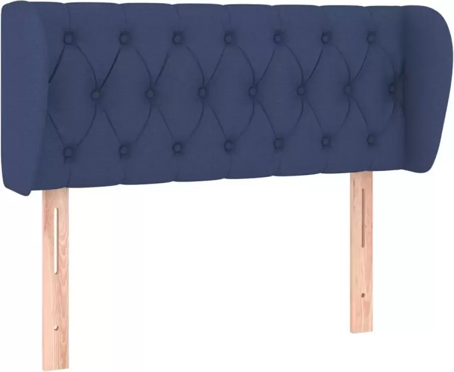 Dolce Vita La Hoofdbord met randen 103x23x78 88 cm stof blauw