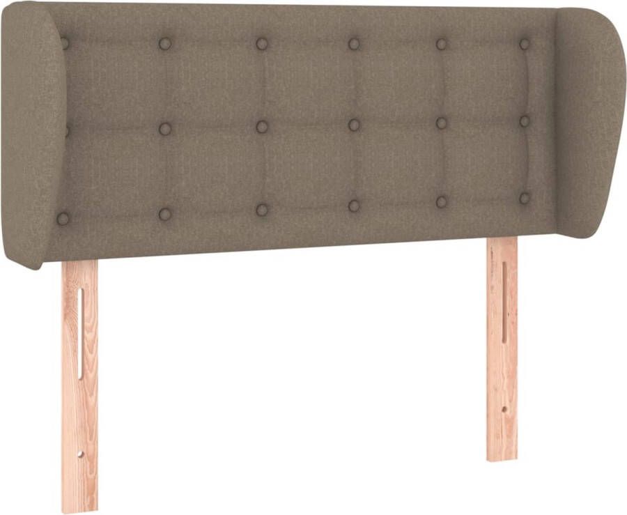 Dolce Vita La Hoofdbord met randen 103x23x78 88 cm stof taupe