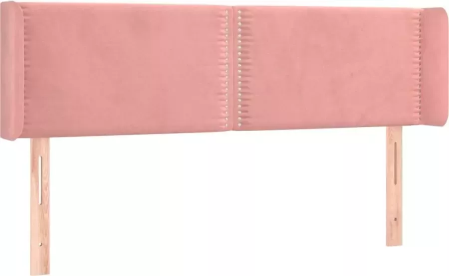 Dolce Vita La Hoofdbord met randen 147x16x78 88 cm fluweel roze