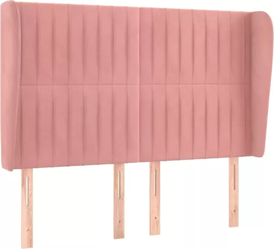 Dolce Vita La Hoofdbord met randen 147x23x118 128 cm fluweel roze