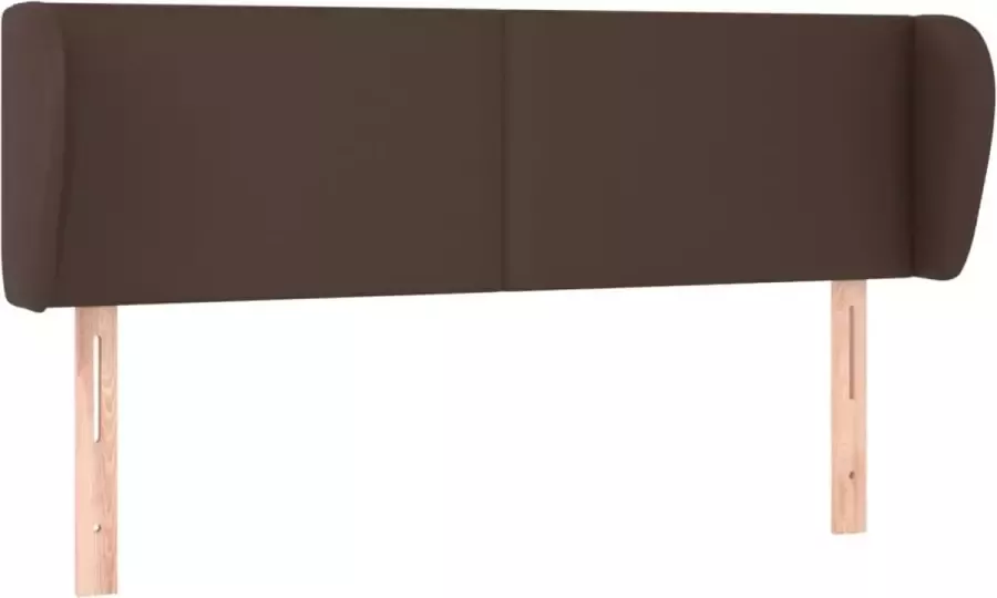 Dolce Vita La Hoofdbord met randen 147x23x78 88 cm kunstleer bruin