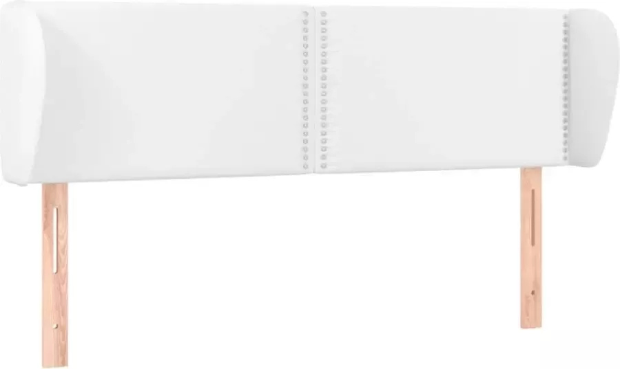 Dolce Vita La Hoofdbord met randen 147x23x78 88 cm kunstleer wit