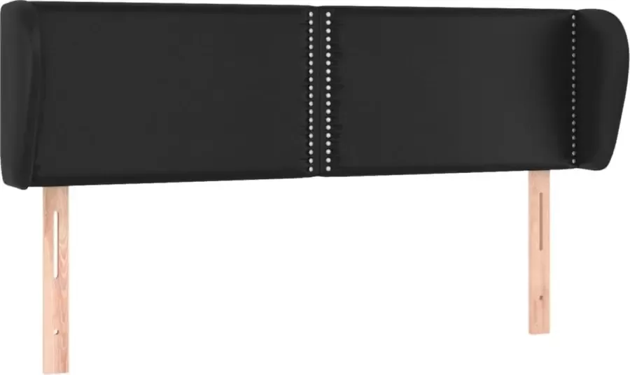 Dolce Vita La Hoofdbord met randen 147x23x78 88 cm kunstleer zwart