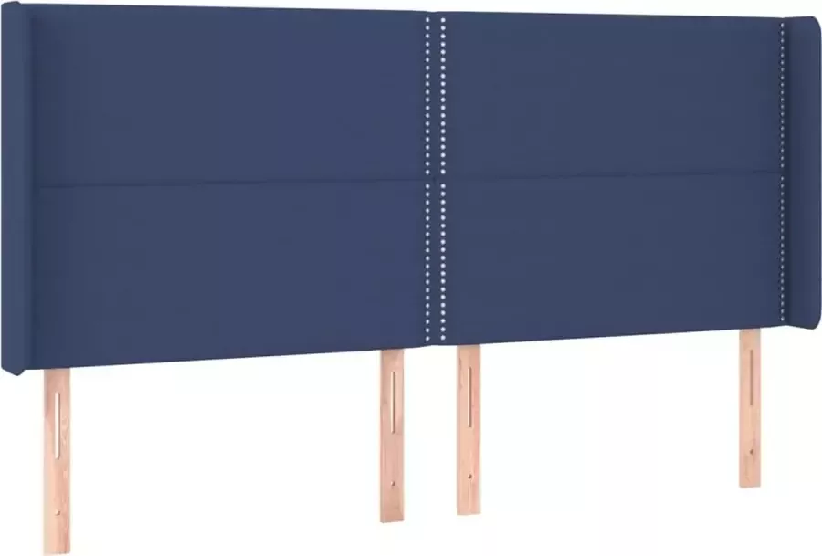 Dolce Vita La Hoofdbord met randen 163x16x118 128 cm stof blauw