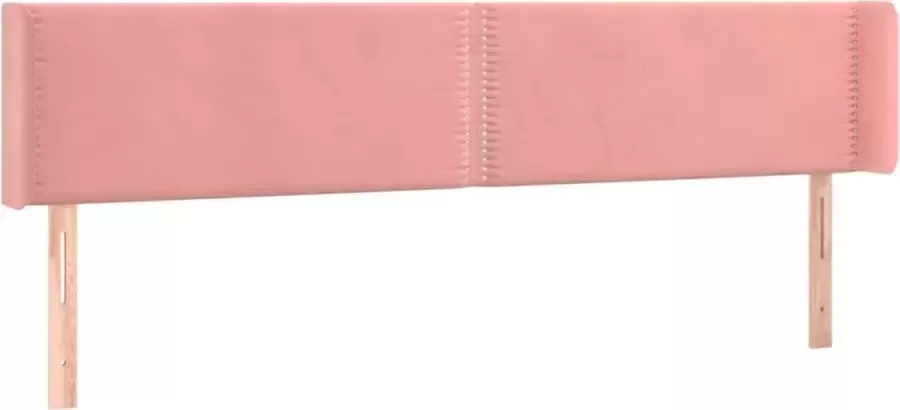 Dolce Vita La Hoofdbord met randen 163x16x78 88 cm fluweel roze