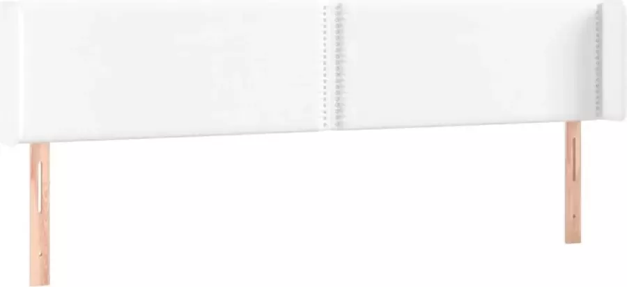 Dolce Vita La Hoofdbord met randen 163x16x78 88 cm kunstleer wit