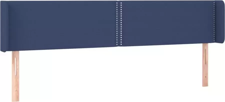 Dolce Vita La Hoofdbord met randen 163x16x78 88 cm stof blauw