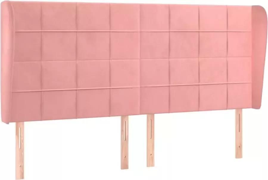 Dolce Vita La Hoofdbord met randen 163x23x118 128 cm fluweel roze