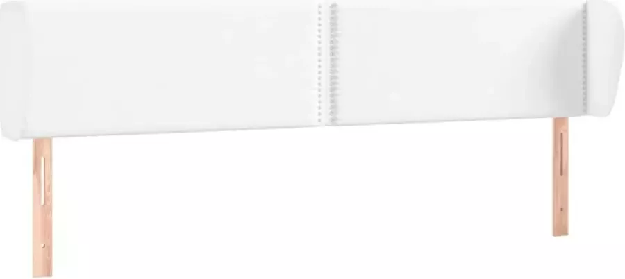 Dolce Vita La Hoofdbord met randen 183x23x78 88 cm kunstleer wit