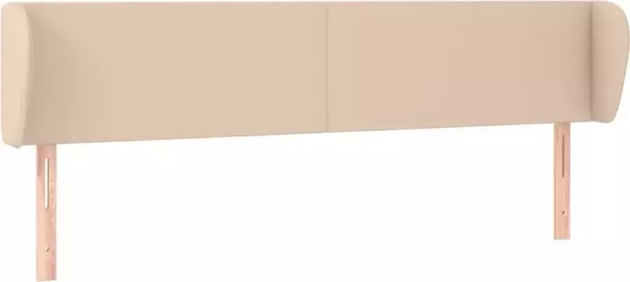 Dolce Vita La Hoofdbord met randen 203x23x78 88 cm kunstleer cappuccinokleur