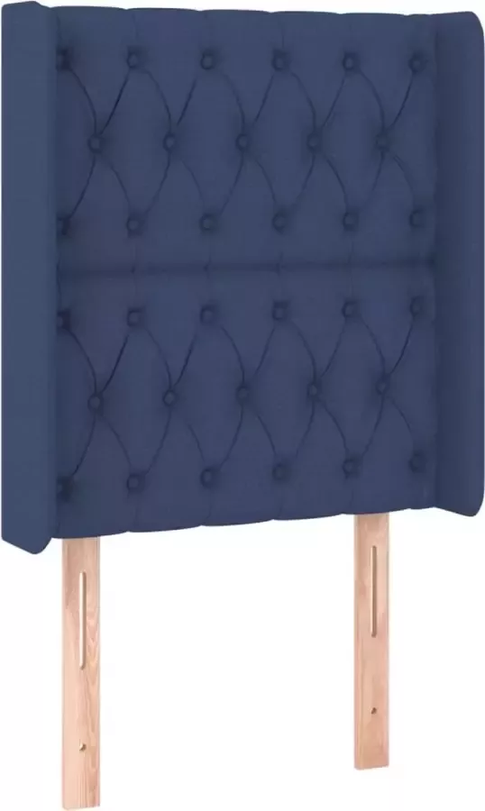 Dolce Vita La Hoofdbord met randen 83x16x118 128 cm stof blauw