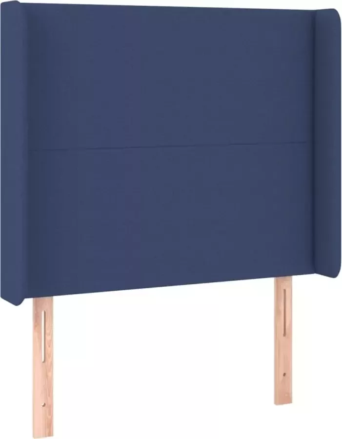 Dolce Vita La Hoofdbord met randen 93x16x118 128 cm stof blauw