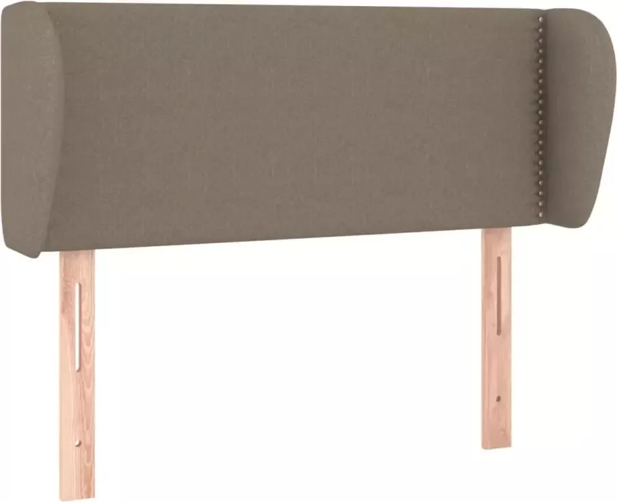 Dolce Vita La Hoofdbord met randen 93x23x78 88 cm stof taupe