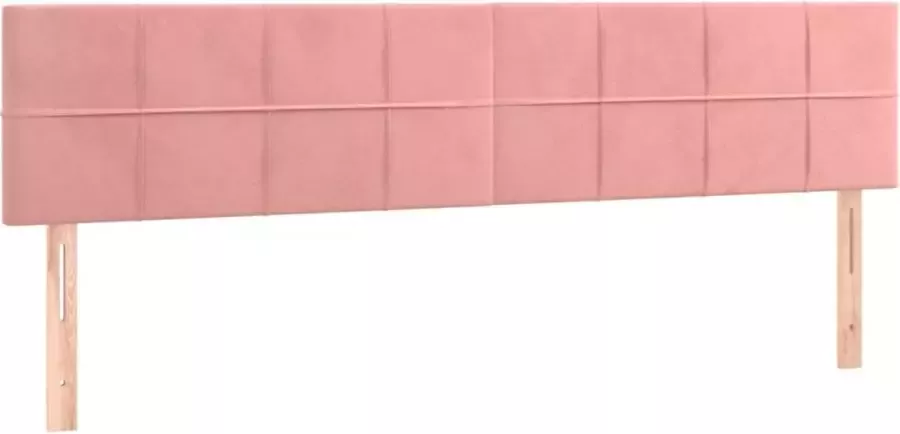 Dolce Vita La Hoofdborden 2 st 100x5x78 88 cm fluweel roze