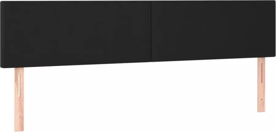 Dolce Vita La Hoofdborden 2 st 100x5x78 88 cm kunstleer zwart