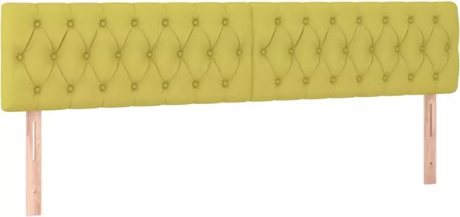 Dolce Vita La Hoofdborden 2 st 100x7x78 88 cm stof groen