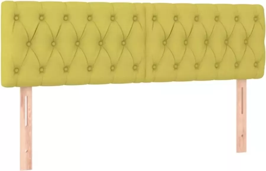 Dolce Vita La Hoofdborden 2 st 80x7x78 88 cm stof groen