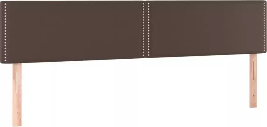 Dolce Vita La Hoofdborden 2 st 90x5x78 88 cm kunstleer bruin