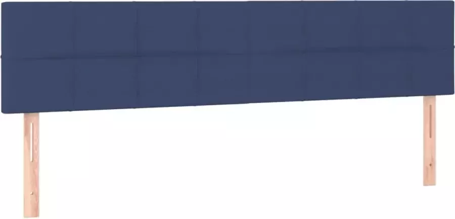 Dolce Vita La Hoofdborden 2 st 90x5x78 88 cm stof blauw