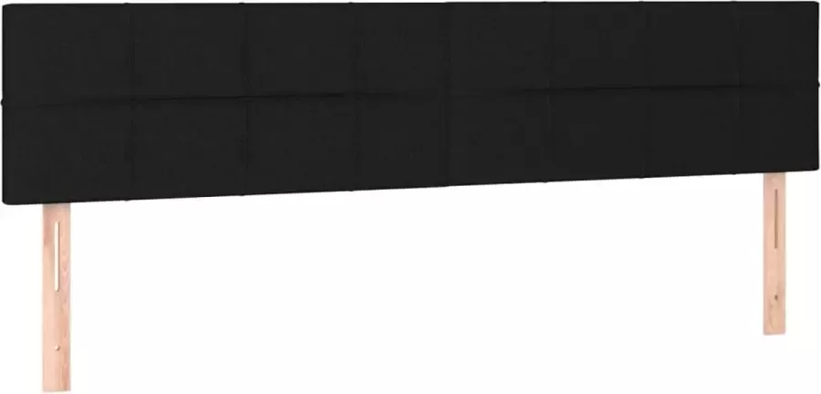Dolce Vita La Hoofdborden 2 st 90x5x78 88 cm stof zwart