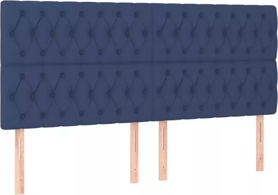 Dolce Vita La Hoofdborden 4 st 100x7x78 88 cm stof blauw