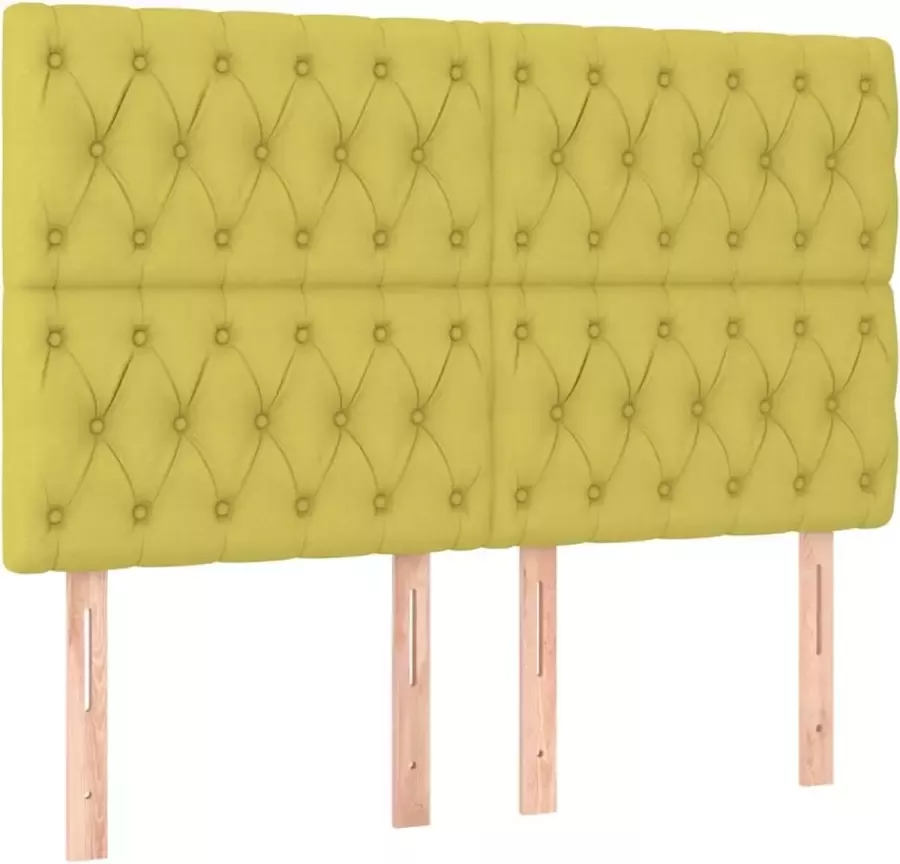 Dolce Vita La Hoofdborden 4 st 72x7x78 88 cm stof groen