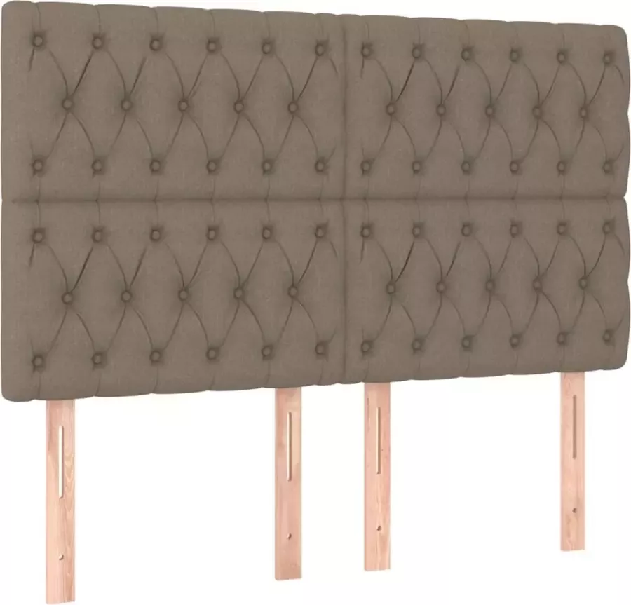 Dolce Vita La Hoofdborden 4 st 72x7x78 88 cm stof taupe