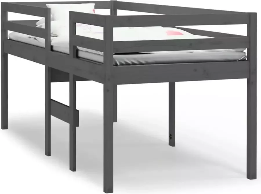 Dolce Vita La Hoogslaper massief grenenhout grijs 75x190 cm