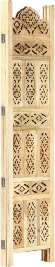 Dolce Vita La Kamerscherm 3 panelen handgesneden 120x165 cm massief mangohout