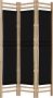 Dolce Vita La Kamerscherm 3-panelen inklapbaar 120 cm bamboe en canvas - Thumbnail 2