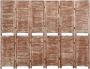 Dolce Vita La Kamerscherm 6 panelen 210x165 cm massief paulowniahout bruin - Thumbnail 2