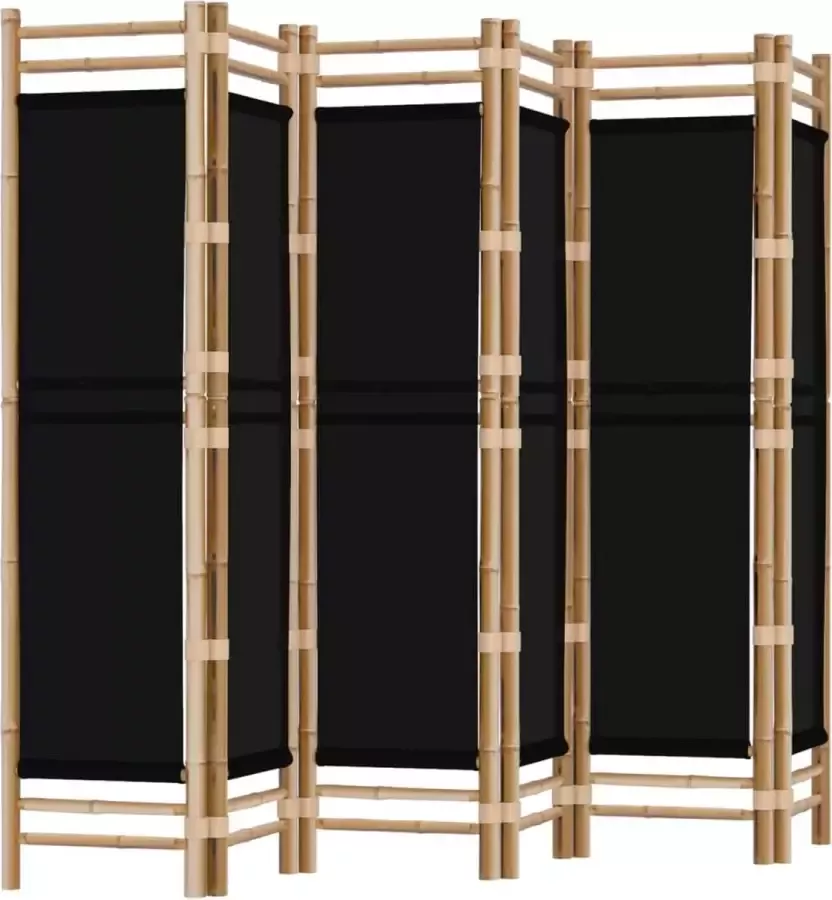 Dolce Vita La Kamerscherm 6-panelen inklapbaar 240 cm bamboe en canvas