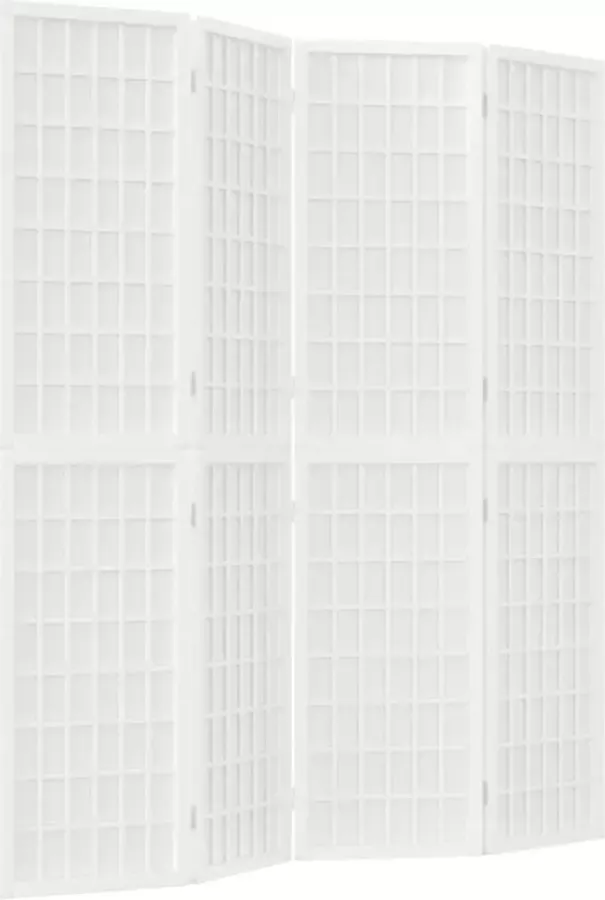 Dolce Vita La Kamerscherm inklapbaar 4 panelen Japanse stijl 160x170 cm wit