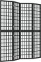 Dolce Vita La Kamerscherm inklapbaar 4 panelen Japanse stijl 160x170 cm zwart - Thumbnail 2