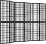 Dolce Vita La Kamerscherm inklapbaar 6 panelen Japanse stijl 240x170 cm zwart - Thumbnail 1