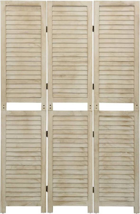 Dolce Vita La Kamerscherm met 3 panelen 105x165 cm massief paulowniahout