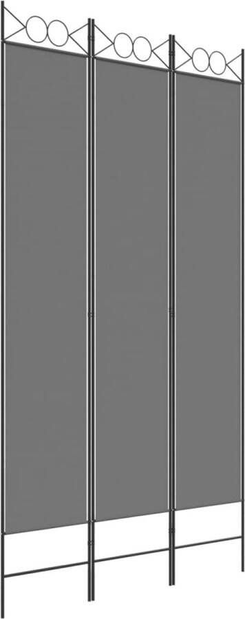 Dolce Vita La Kamerscherm met 3 panelen 120x220 cm stof antracietkleurig
