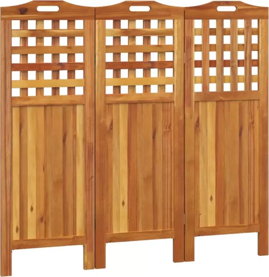 Dolce Vita La Kamerscherm met 3 panelen 121 5x2x115 cm massief acaciahout