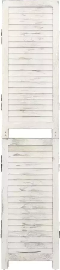 Dolce Vita La Kamerscherm met 4 panelen 140x165 cm hout crèmekleurig - Foto 1