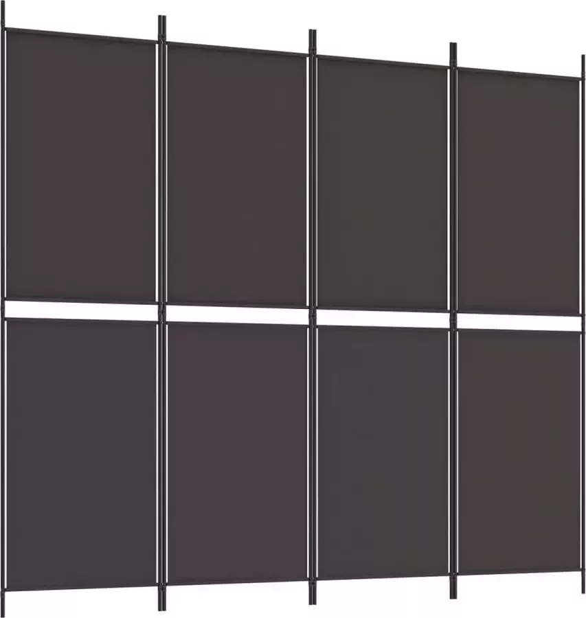 Dolce Vita La Kamerscherm met 4 panelen 200x180 cm stof bruin